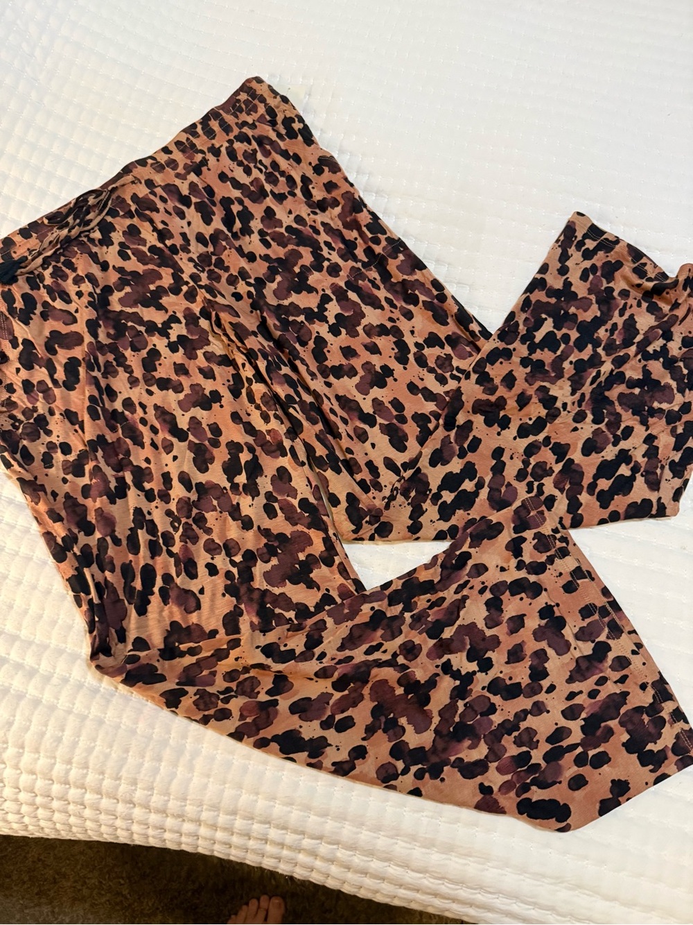 Stars Above leopard-print pajama set NWT - Picture 3 of 8